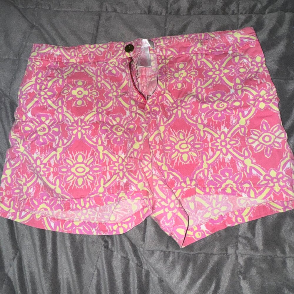 Stella Parker Women's Stretch Pocket Button Knit Short Size 12